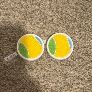 Fuzzy tennis ball 🎾 croc tops charms Crocs